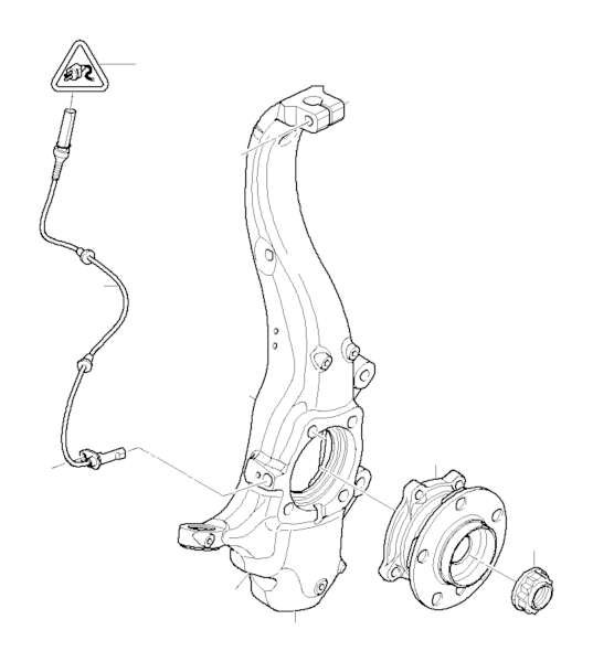 Genuine BMW ABS Wheel Speed Sensor - 34526771776