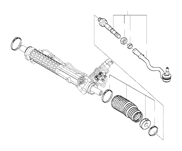 Genuine BMW Rack and Pinion Bellow (323i 328i) - 32131096465