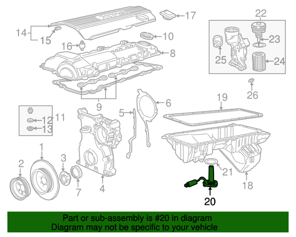 Genuine BMW Engine Oil Level Sensor - 12617508002