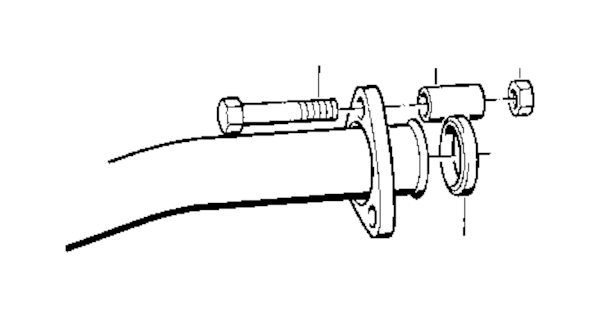 Genuine BMW Catalytic Converter Gasket Rear Left (525i) - 18111175311