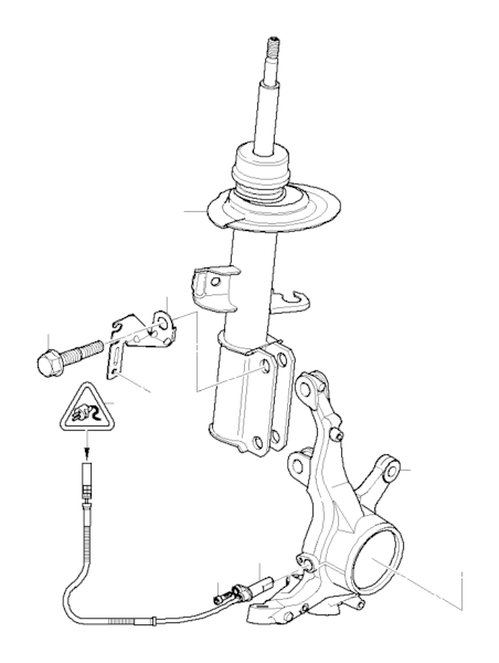 Genuine BMW Strut Assembly (E53) - 31316764604