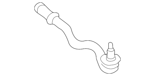 Genuine BMW Tie Rod End Outer (E53) - 32106774335