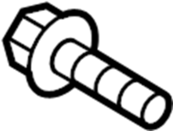 Genuine BMW Torx Bolt (M6X40) - 11667614156