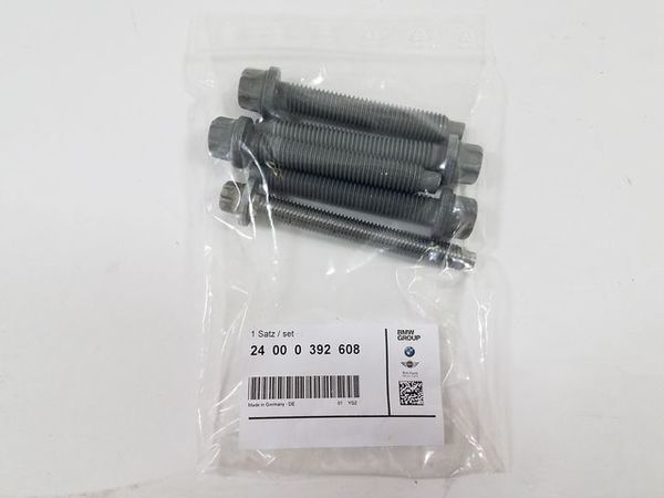 Genuine BMW Automatic Transmission Bellhousing Bolt Set - 24000392608