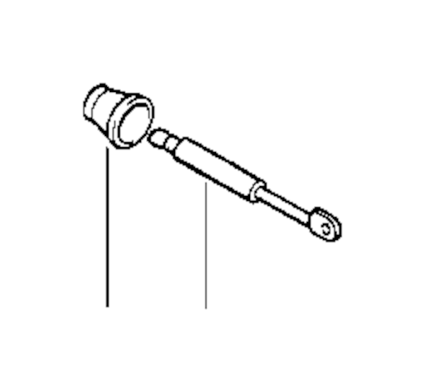 Genuine BMW Hatch Lift Support Left (525i 530i) - 51248120172