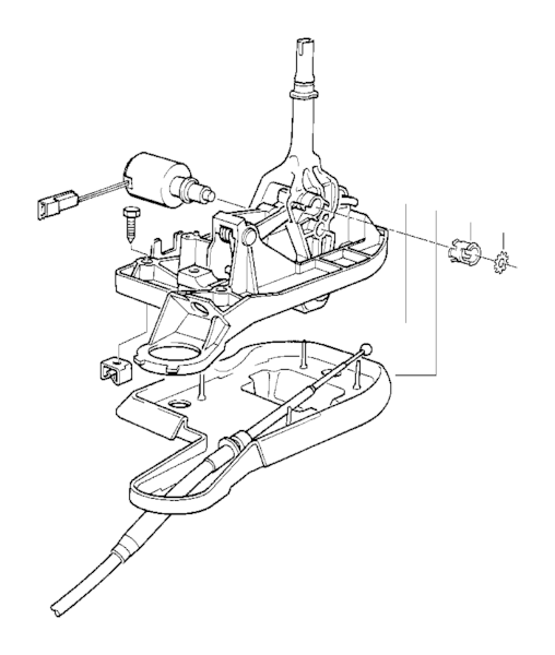 Genuine BMW Gearshift (Shift-Interlock) - 25161422559