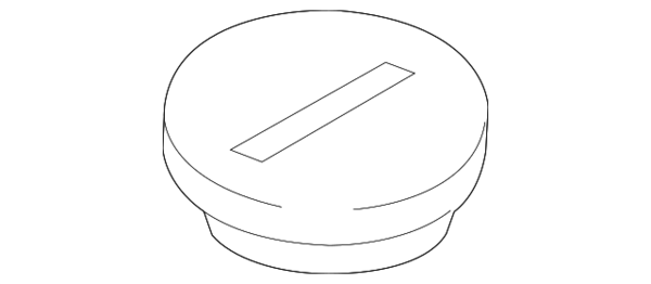 Genuine BMW Windshield Cowl Access Plug - 51717169481