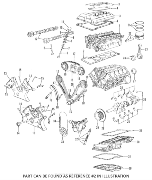 Genuine BMW Cylinder Head Gasket Asbestos-Free (540i 740i 840Ci) - 11121736316