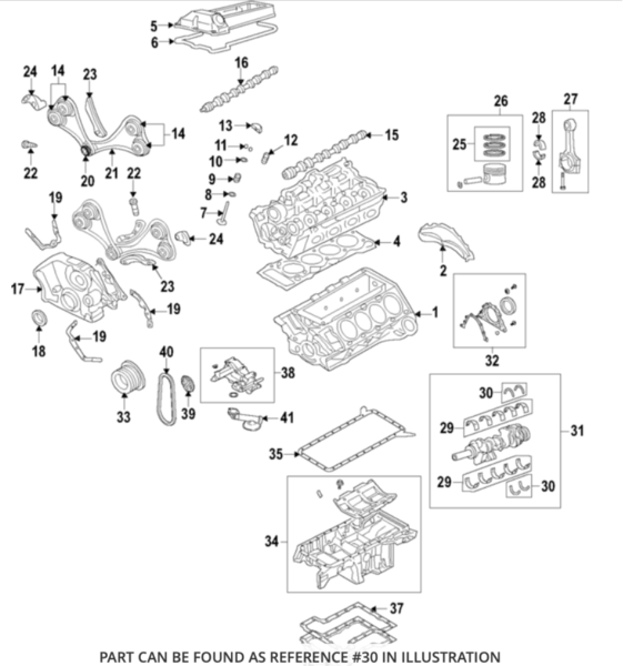 Genuine BMW Engine Crankshaft Thrust Washer - 11217576768