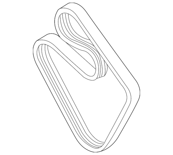 Genuine BMW Serpentine Belt - 11287636372