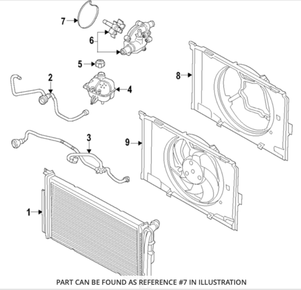 Genuine BMW Sealing Ring Coolant Pump - 11518543827