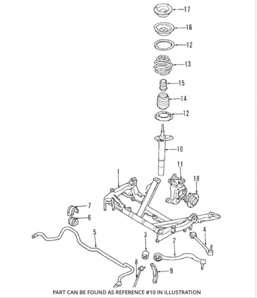 Genuine BMW Strut Assembly (E60) - 31326764459