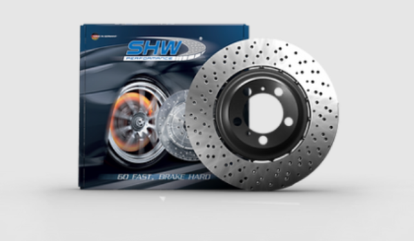 SHW Performance Drilled-Dimpled LW Rotors PFL49925