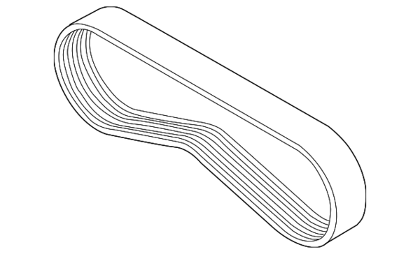 Genuine BMW Radial Compressor Drive Belt - 11287964687