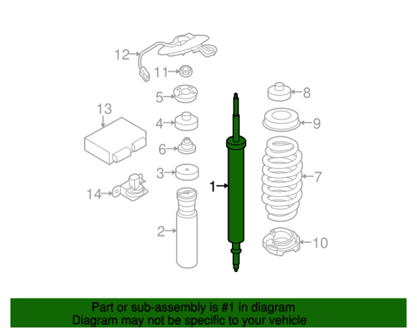 Genuine BMW Shock Absorber - 33526750361