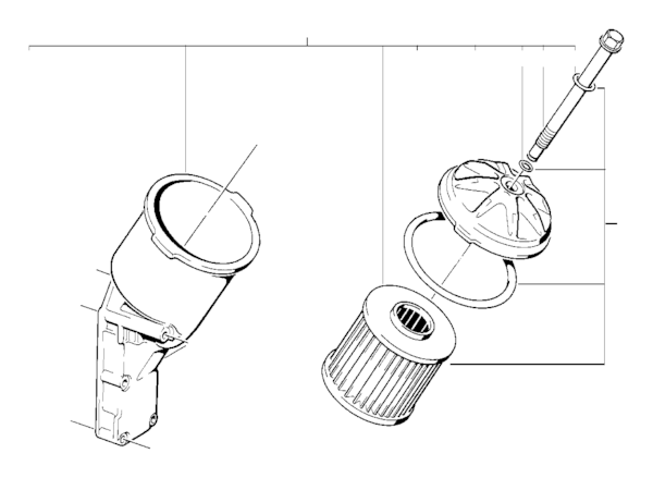 Genuine BMW Engine Oil Filter Kit - 11421727300