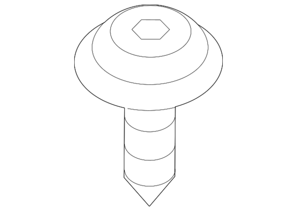 Genuine BMW Mini Folding Seat Lock Striker Bolt - 07147124309