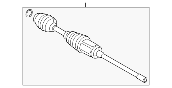 Genuine BMW CV Axle Assembly - 31608683333