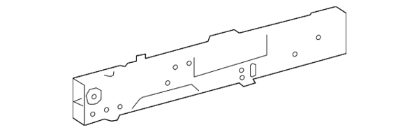 Genuine BMW Fender Rail - 41107423325