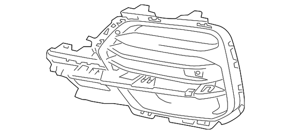 Genuine BMW Grille - 51115A1E045