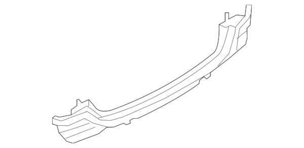 Genuine BMW Bumper Cover Support Rail - 51127301225