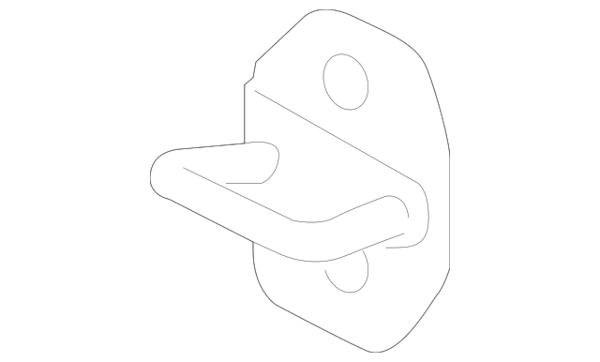 Genuine BMW Door Lock Striker Plate - 51219851060