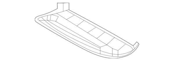 Genuine BMW Center High Mount Stop Light Cover - 51448065048