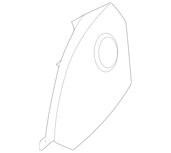 Genuine BMW Instrument Panel Side Cover - 51459227100