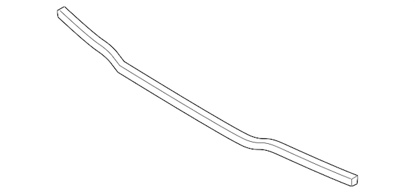 Genuine BMW Bumper Cover Support Rail - 51758075658