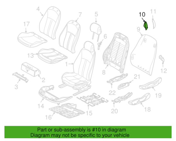 Genuine BMW Seat Belt Guide - 52107163128