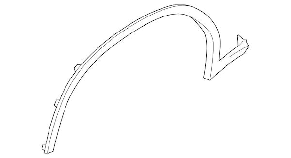 Genuine BMW Wheel Arch Molding - 51777885219
