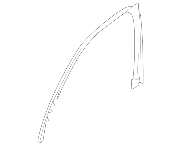 Genuine BMW Door Window Molding - 51417455700