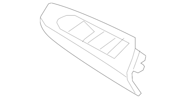 Genuine BMW Door Window Switch Bezel - 51417349320