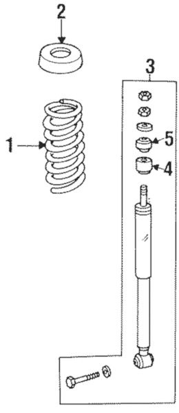 Genuine Mercedes Shock Absorber - 1243203213