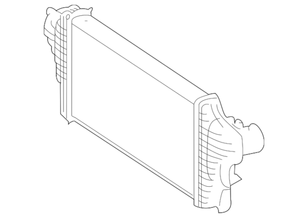Genuine Mercedes Intercooler - 1645001700