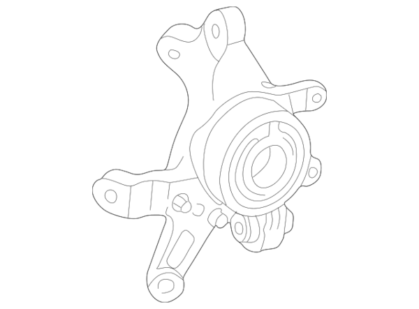 Genuine Mercedes Suspension Knuckle - 2103509308