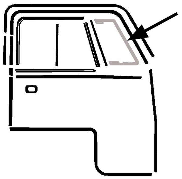 Dansk Volkswagen Vent Glass Seal - 8186000986