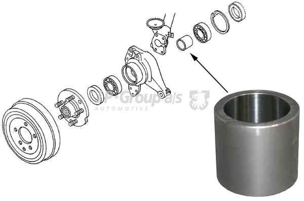Dansk Volkswagen Wheel Bearing Spacer - 8151250800