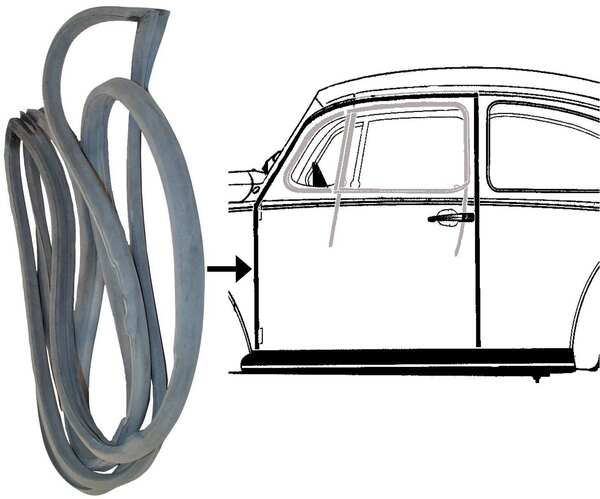 Dansk Volkswagen Door Seal - 8185700276
