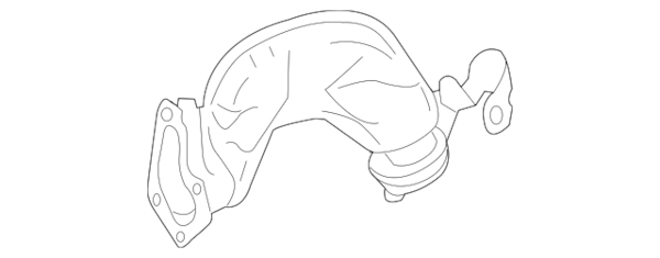 Genuine Mercedes Exhaust Intermediate Pipe - 2781400608