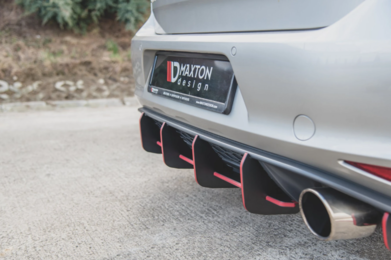 Maxton Design Racing Rear Diffuser Wrx Maxton Design Racing Durability Rear Diffuser V1 - Black W/Red Core (15 ...