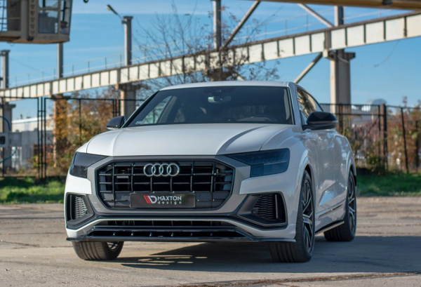 Maxton Design Front Splitter - Textured Black (18+ Q8)