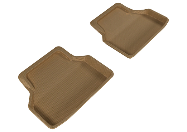 3D MAXpider Kagu 2nd Row Floor Mats - Tan (BMW E60 5-Series)
