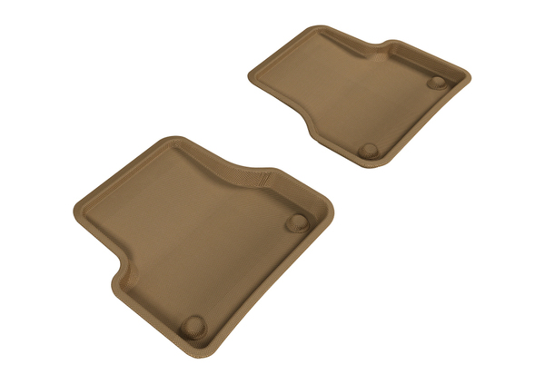 3D MAXpider Kagu Rear Floor Mats - Tan (C7 A6/S6, C7 A7/S7/RS7)