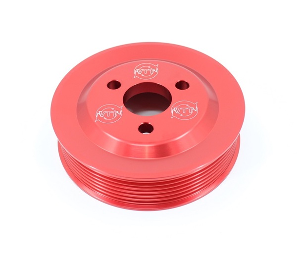 VTT Billet Power Steering Pulley - Red (BMW N54/N55)
