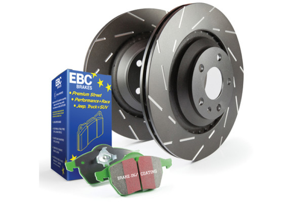 EBC S2 Greenstuff Pad & 282x25mm USR Rotor Kit - Front (98-99 Passat 1.8T)