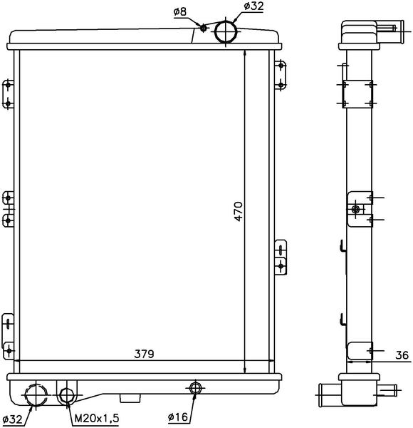Nissens Radiator - 604411
