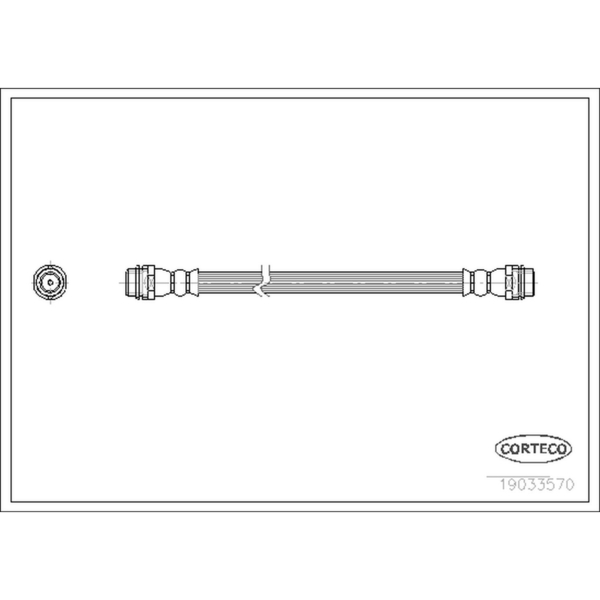 Corteco Brake Hydraulic Hose - 19033570